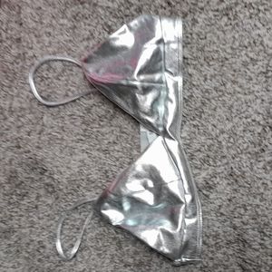 In Luv metallic silver bracelet size M